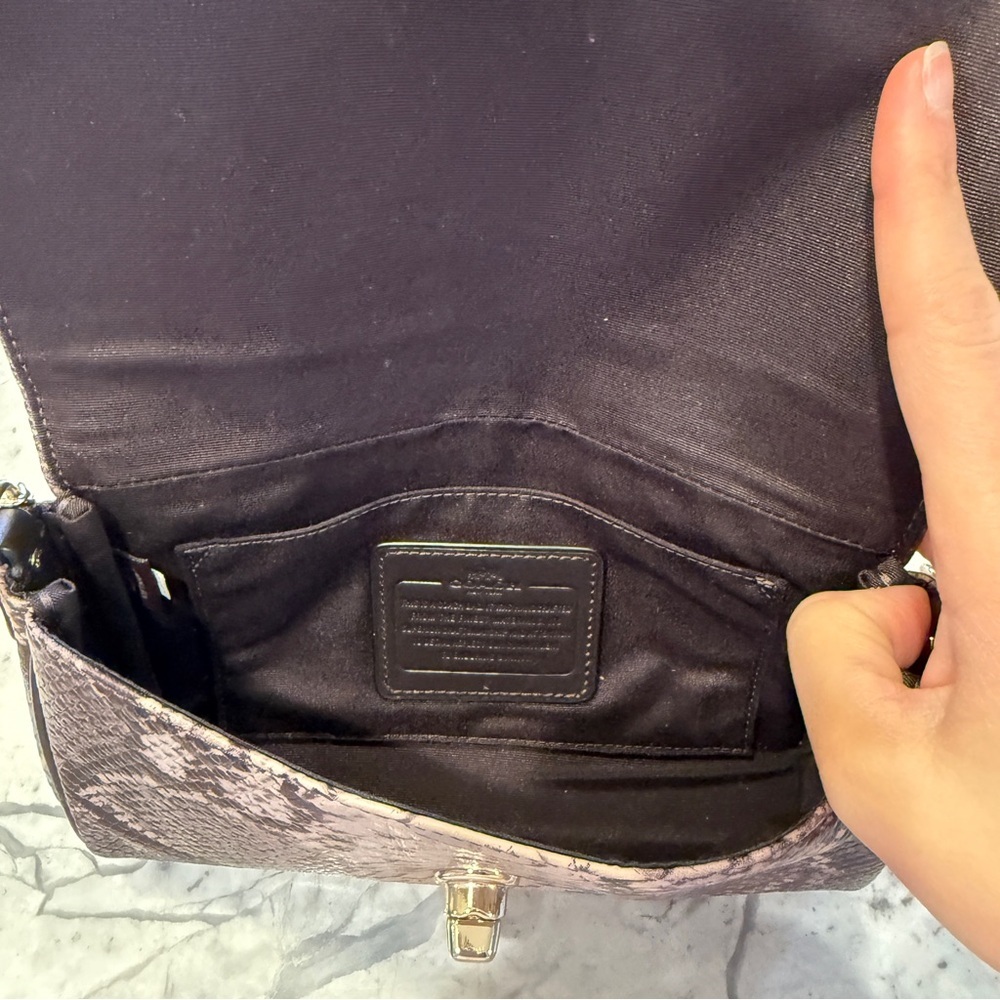 Coach Mini Ruby Python Embossed Crossbody Purse - image 8